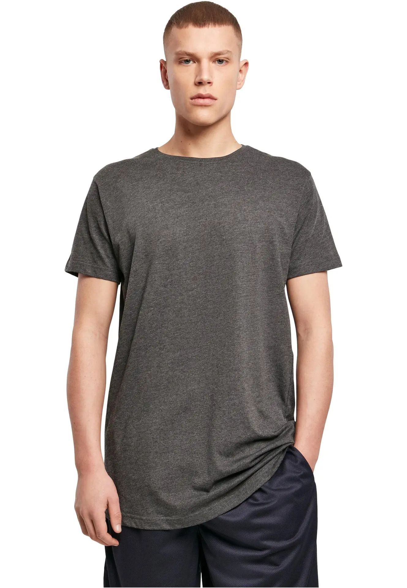 Build Your Brand Shaped Long Tee