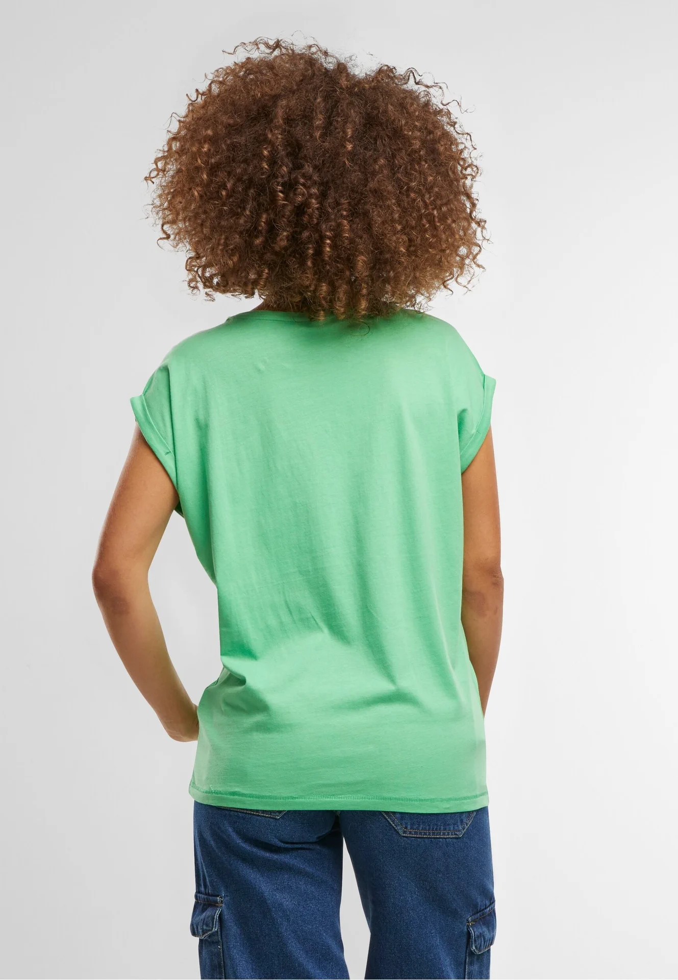 Build Your Brand Ladies Extended Shoulder Tee