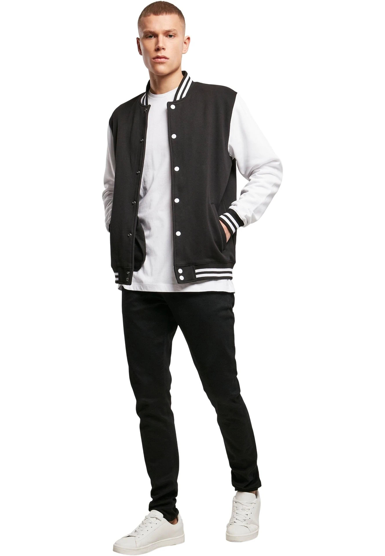 Build Your Brand Sweat College Jacket
