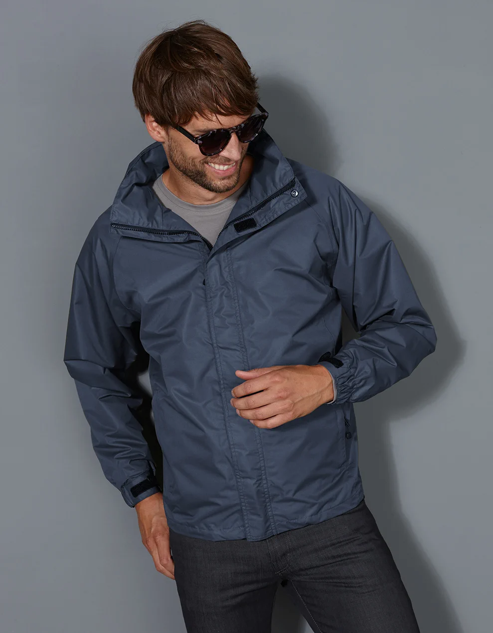 jn1010-mens-outer-jacket-model-1 James & Nicholson Men's Outer Jacket