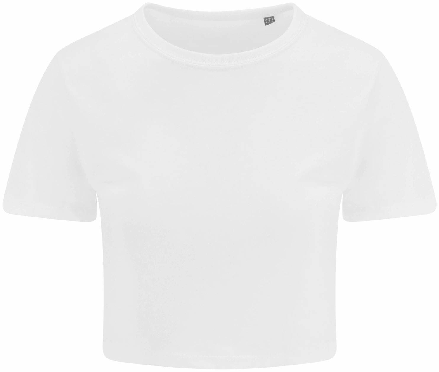 justts-jt006-womens-tri-blend-cropped-t-shirt-white-front-1 Just Ts Women's Tri-Blend Cropped T