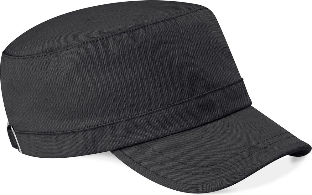 beechfield-b34-army-cap-black-front-1 Beechfield Army Cap