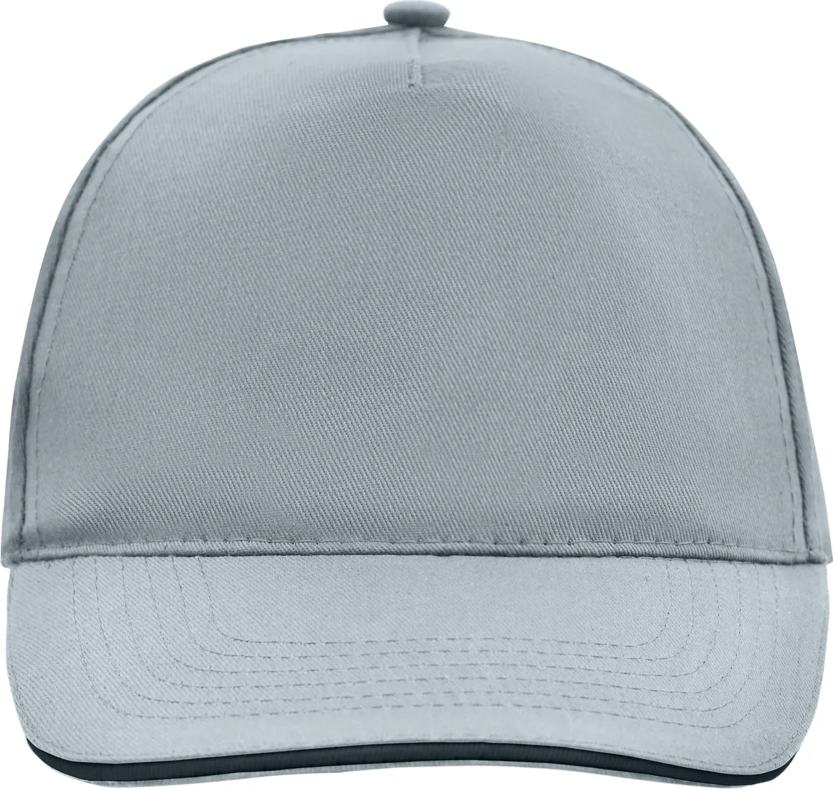 daiber-mb6552-5-panel-promo-sandwich-cap-lightgrey-black-front-3 daiber 5-Panel Promo Sandwich Cap