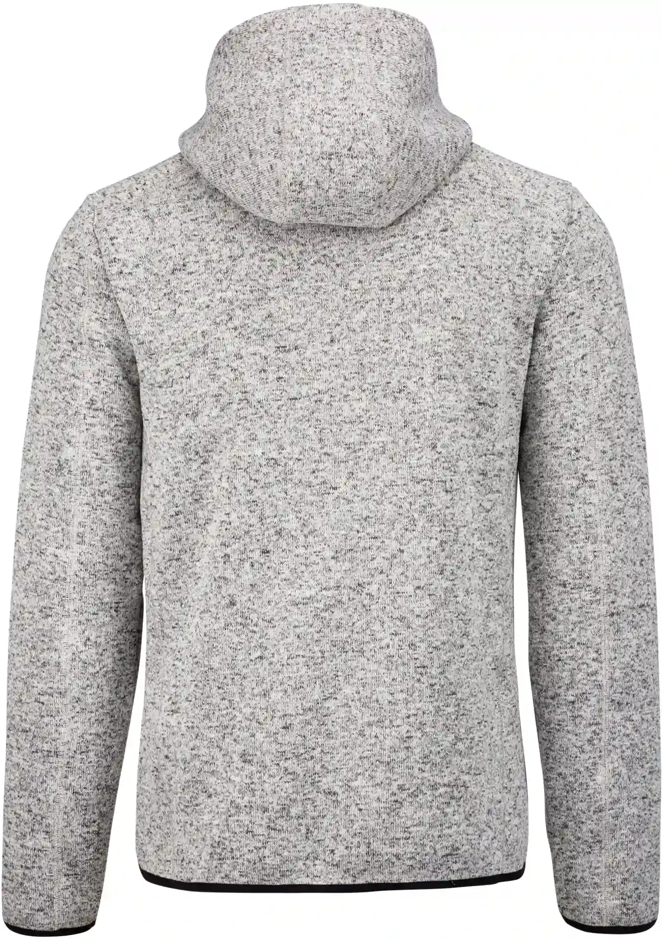Kariban Herren Melange Kapuzen Strickfleece Jacke