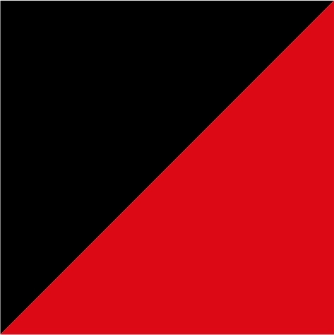 schwarz meliert/rot