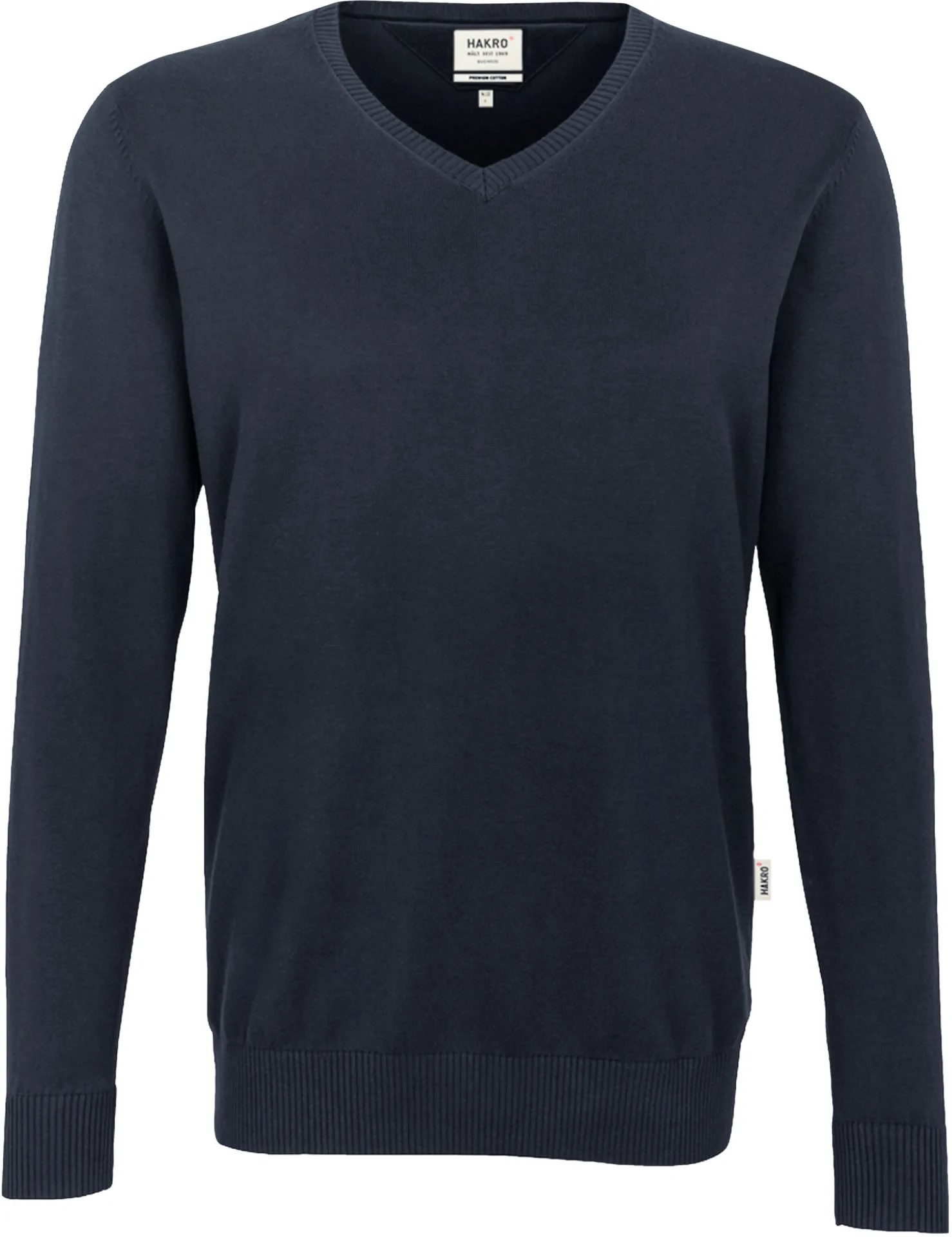 HAKRO V-Pullover 143 Premium-Cotton
