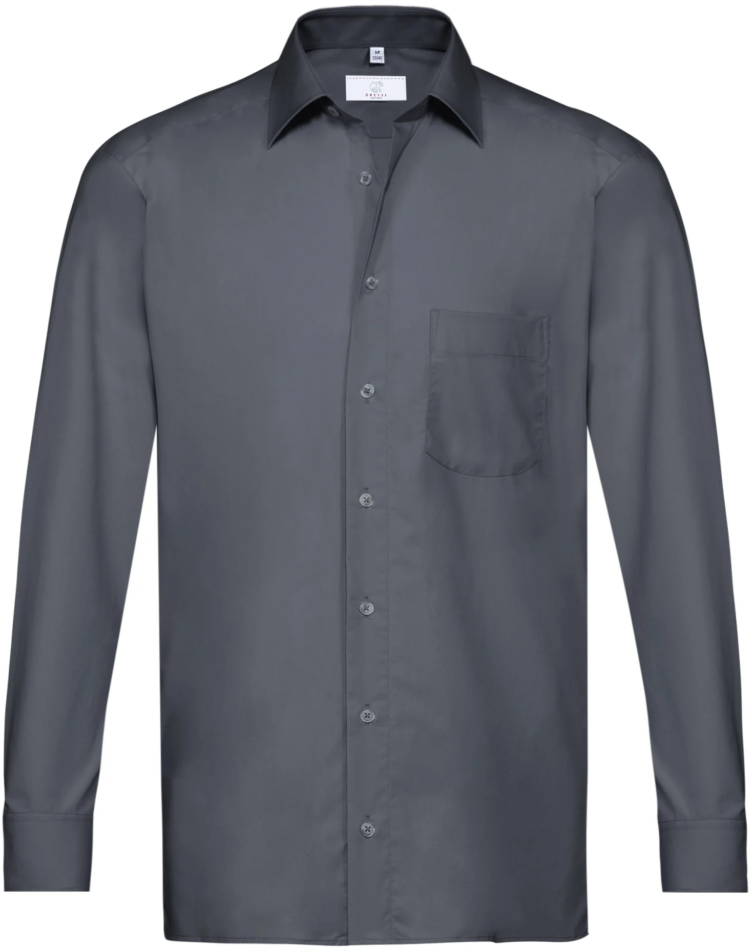 greiff-6665-herren-hemd-11-rf-basic_1120_anthrazit-front-2 GREIFF Herren Hemd BASIC Regular Fit