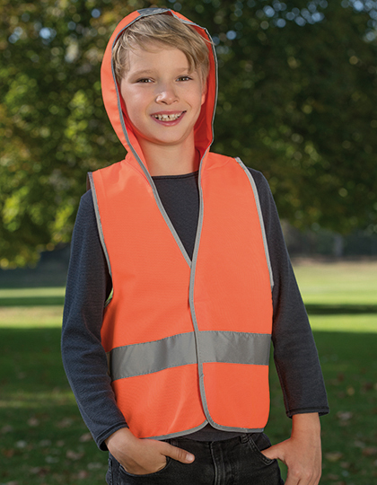 Korntex Kids´ Hooded Hi-Vis Safety Vest Odense