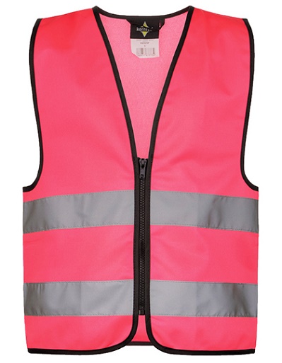 Korntex Kids´ Hi-Vis Safety Vest with Front Zipper Aalborg