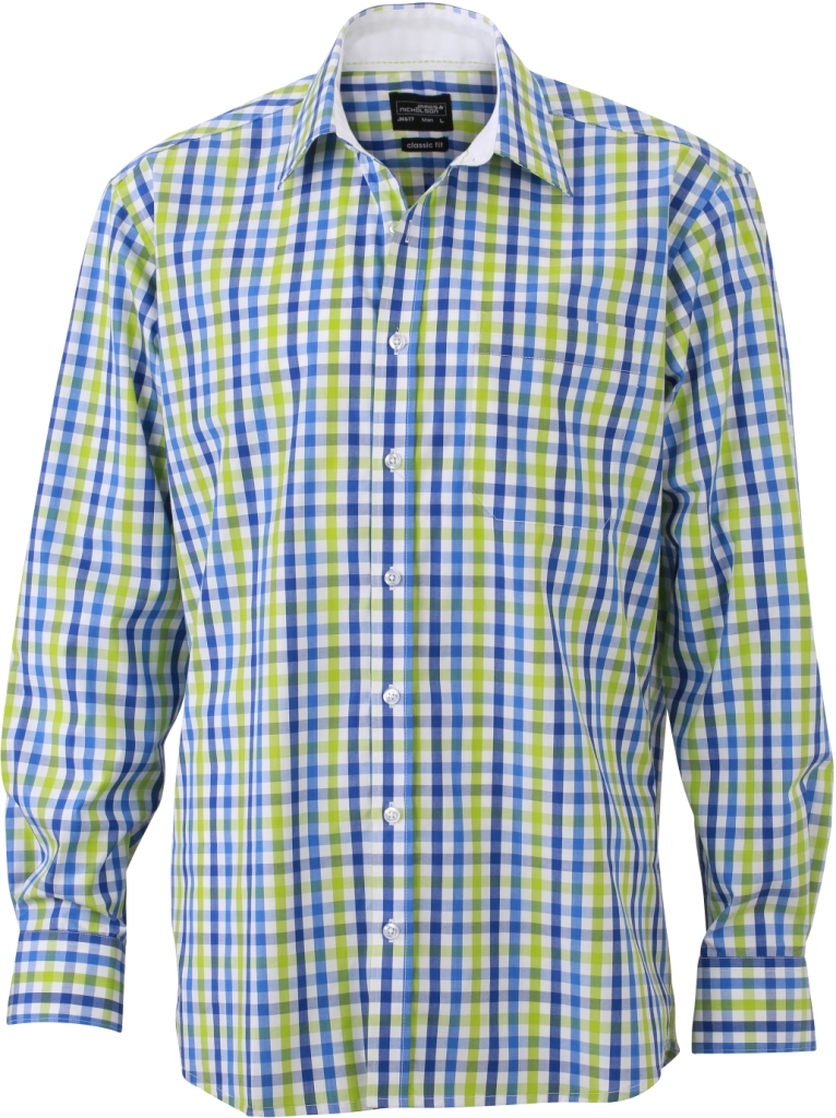 James & Nicholson Men's Checked Shirt James & Nicholson Men's Checked Shirt