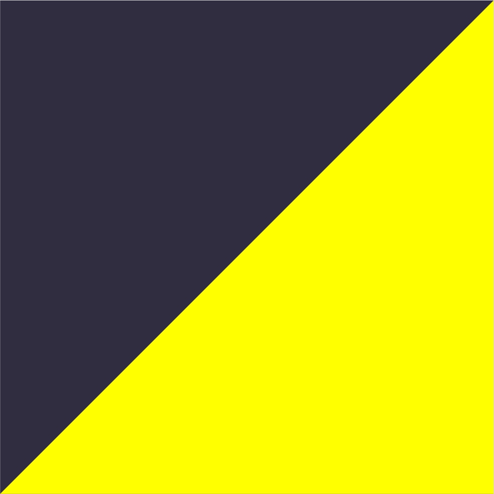 dunkelblau/neongelb
