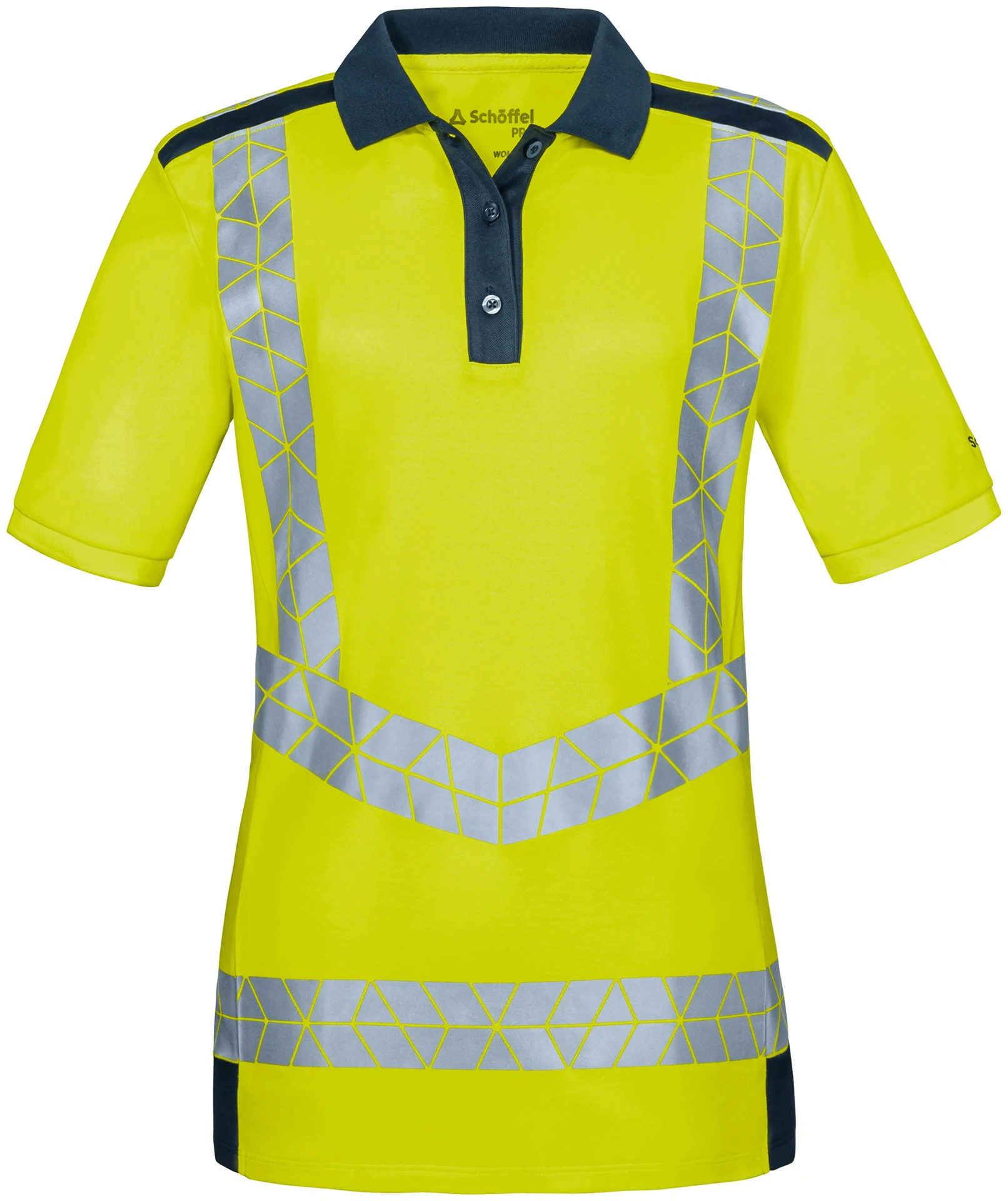 Schöffel PRO 7735 Damen WARNHELD Warnschutz Poloshirt