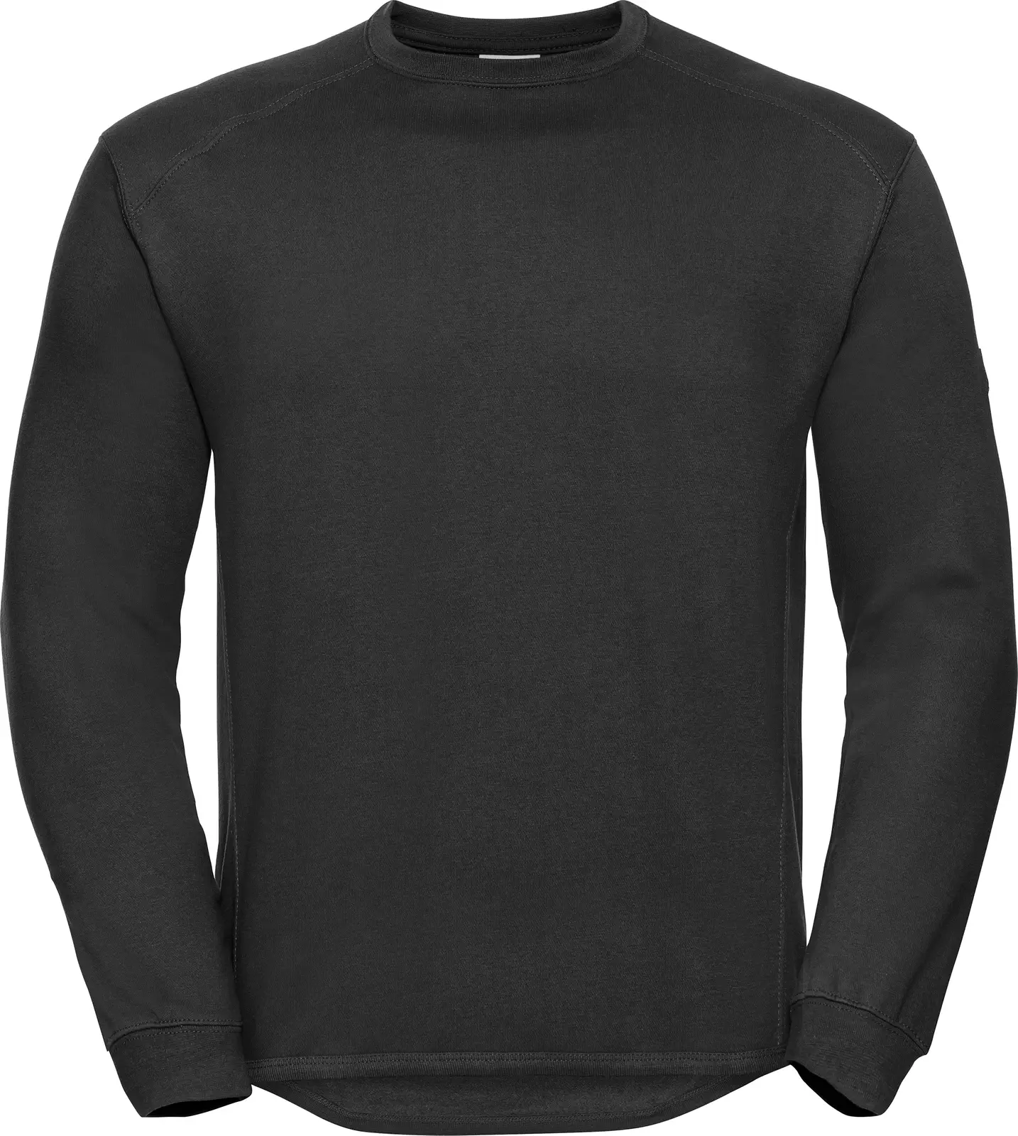 russell-r013m-adults-heavy-duty-crew-neck-sweatshirt-black-front-3 Russell Heavy Duty Workwear Sweatshirt