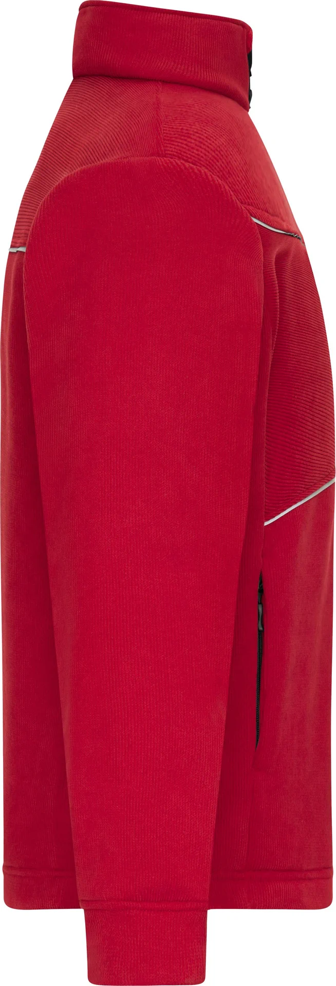 James & Nicholson Fleece Jacket - Corduroy Look