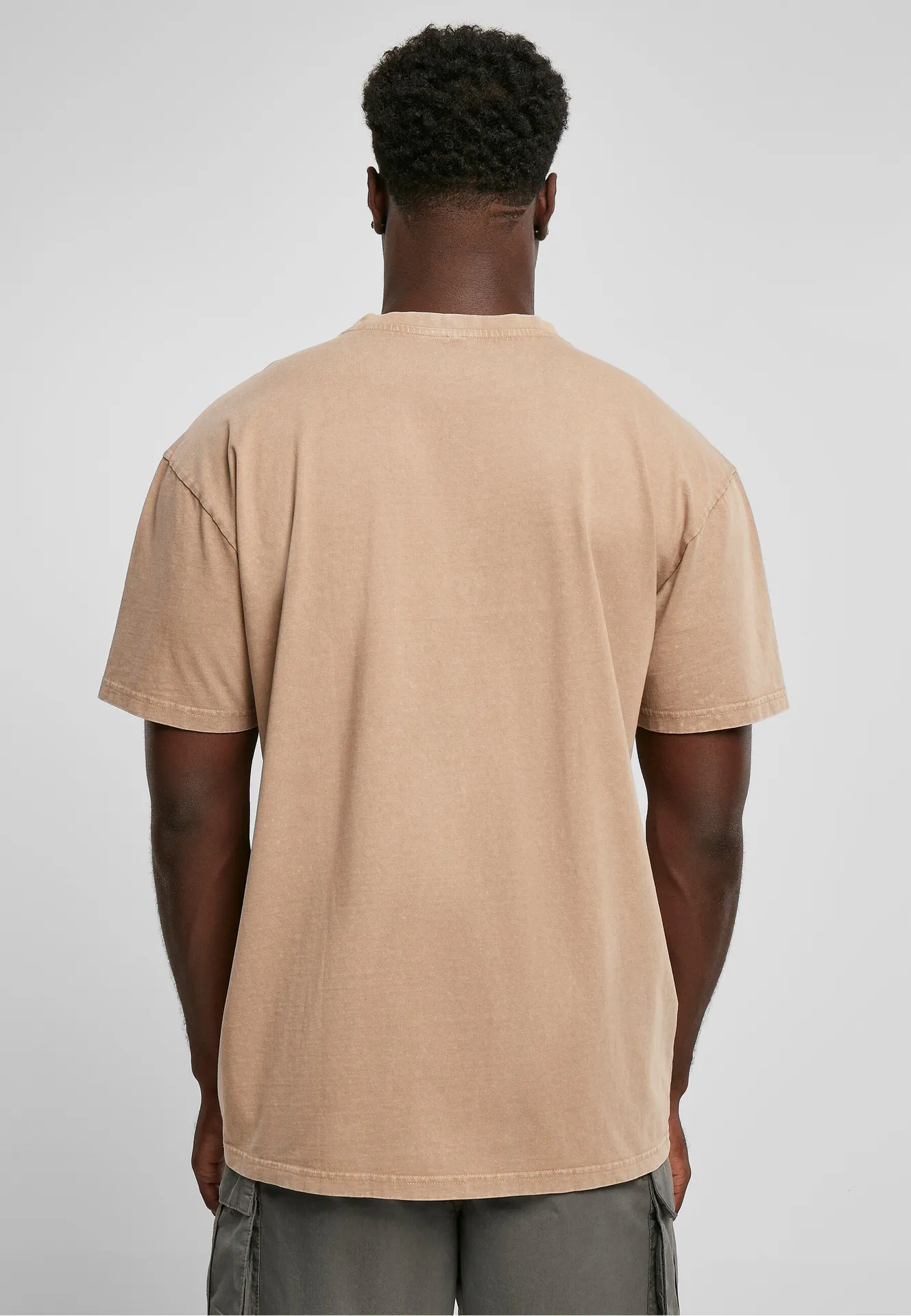 Build Your Brand Acid Washed Heavy Oversize Tee