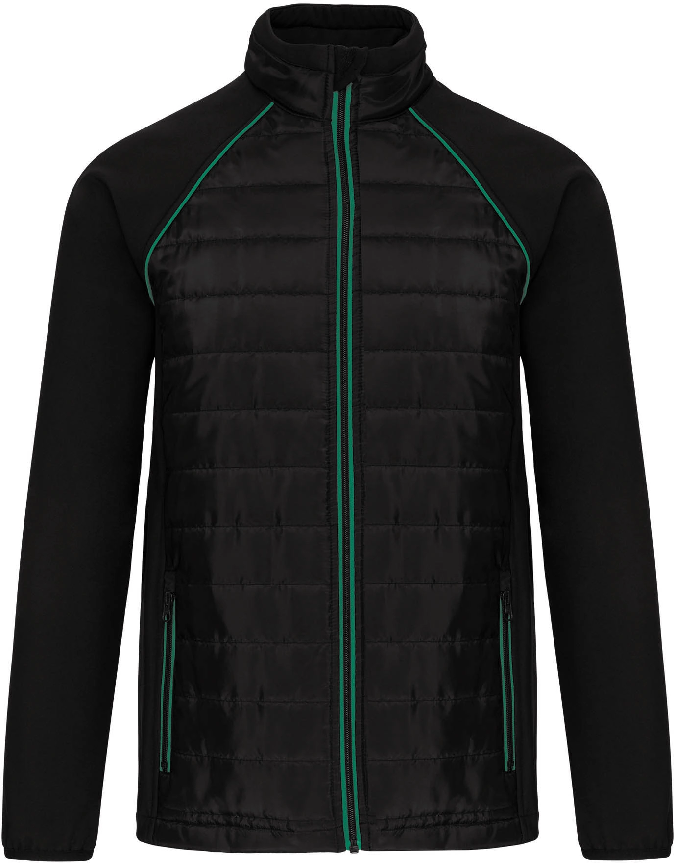 black/kelly green