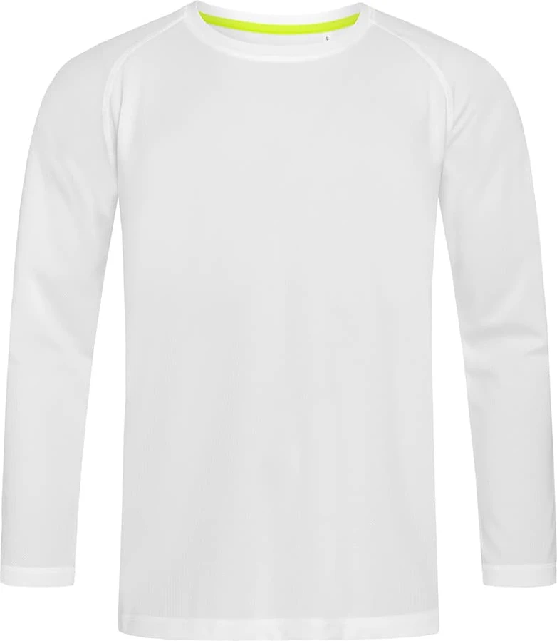 stedman-st8420-mesh-long-sleeve-white-front-4 Stedman Active 140 Long Sleeve
