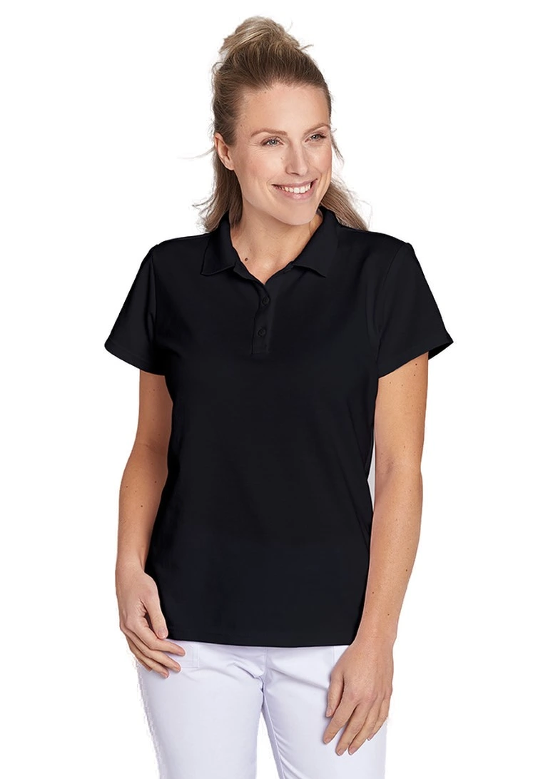 leiber-08-1360-shirt-kurzarm-schwarz-front-1 Leiber Damen-Poloshirt kurzarm 08/1360