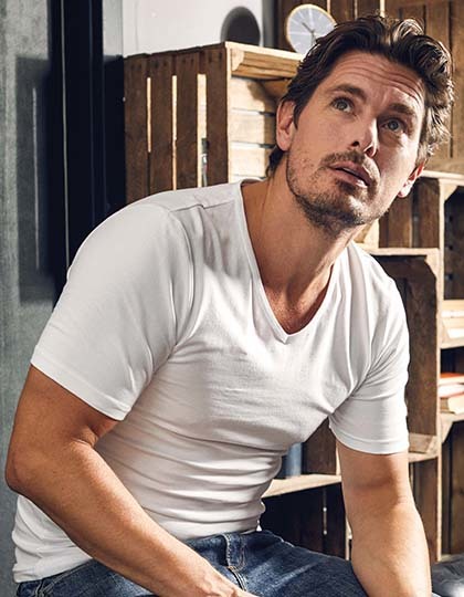 promodoro Mens Slim Fit V-Neck-T promodoro Mens Slim Fit V-Neck-T