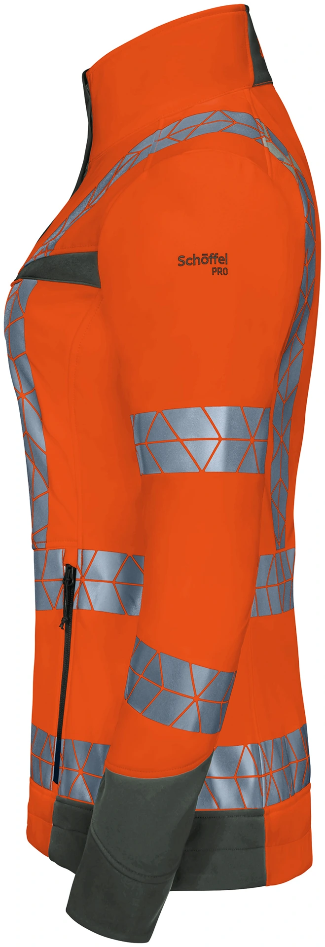 Schöffel PRO 7705 Damen LEUCHTKEGEL Warnschutz Softshelljacke