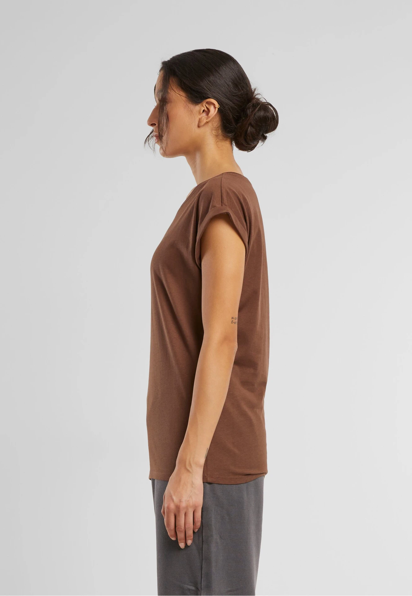 Build Your Brand Ladies Extended Shoulder Tee