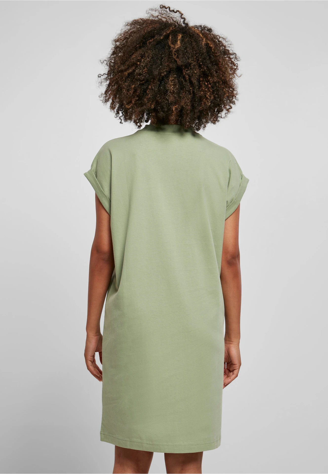 Build Your Brand Ladies Turtle Extended Shoulder Dress