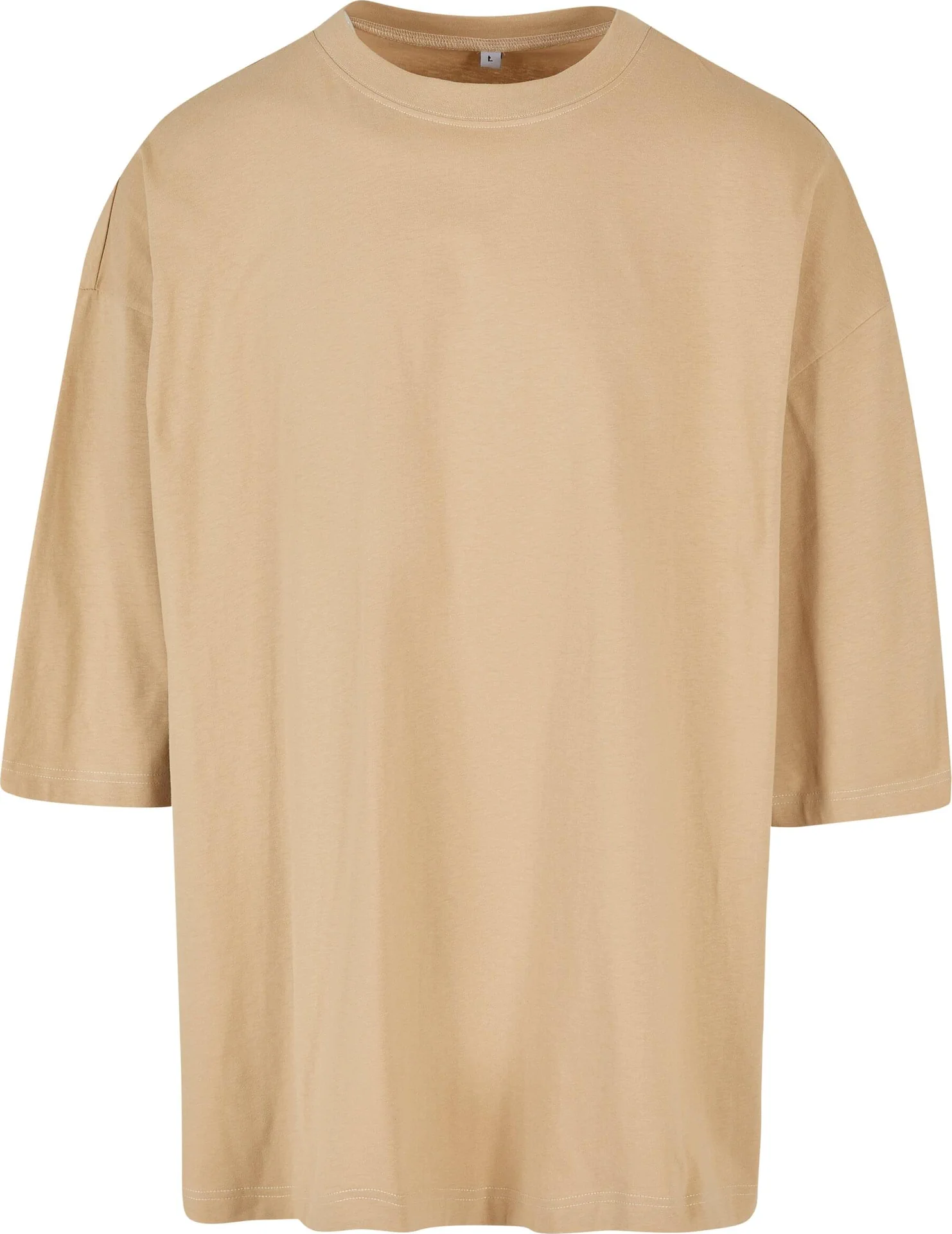 BYB-BY193-huge-t-shirt-beige-front-4 Build Your Brand Huge Tee