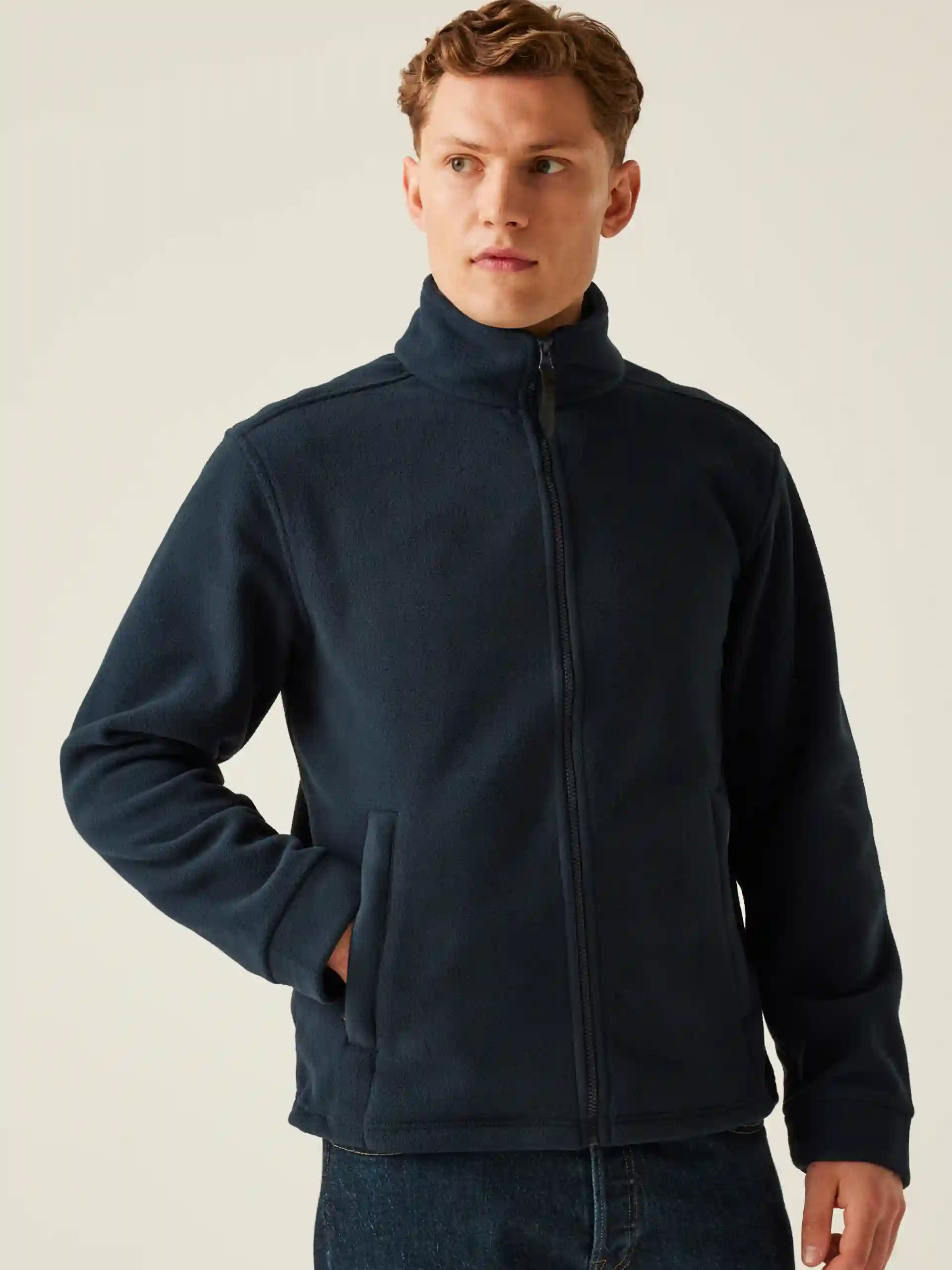regatta-THOR 350 HEAVYWEIGHT FLEECE-navy-model-1 Regatta Thor 350 Fleece Jacket