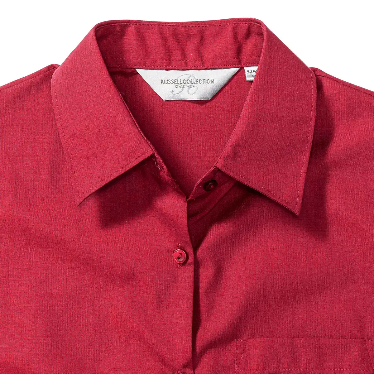Russell Ladies Long Sleeve Polycotton Easy Care Poplin Shirt