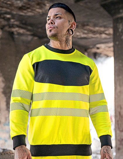 Korntex EOS Hi-Vis Workwear Sweatshirt With Printing Area