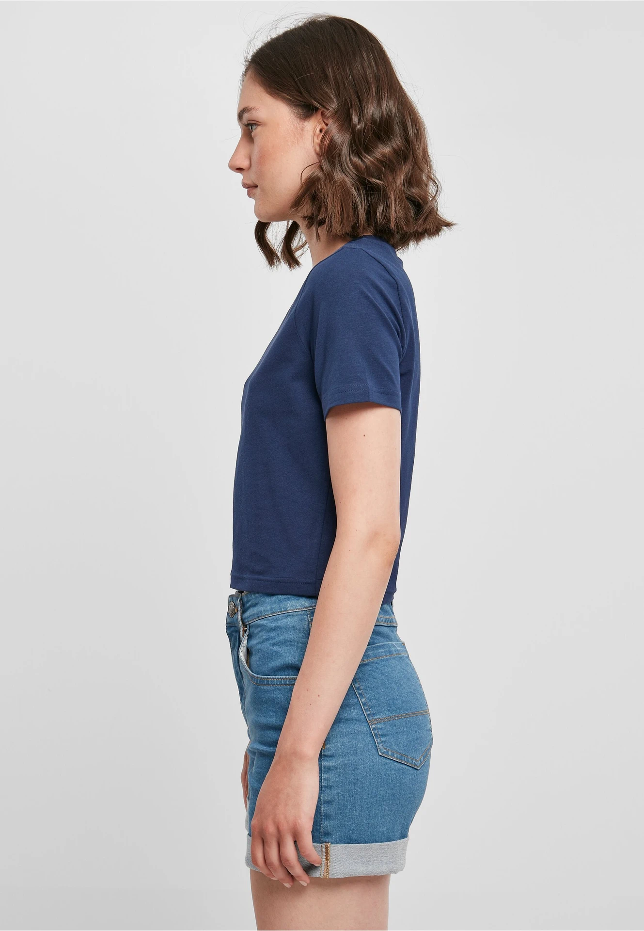 Build Your Brand Ladies Cropped Tee