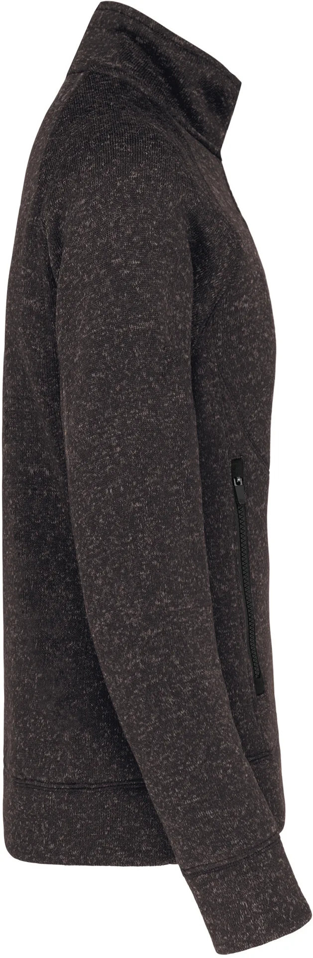 Kariban Herren Melange Strickfleece Jacke