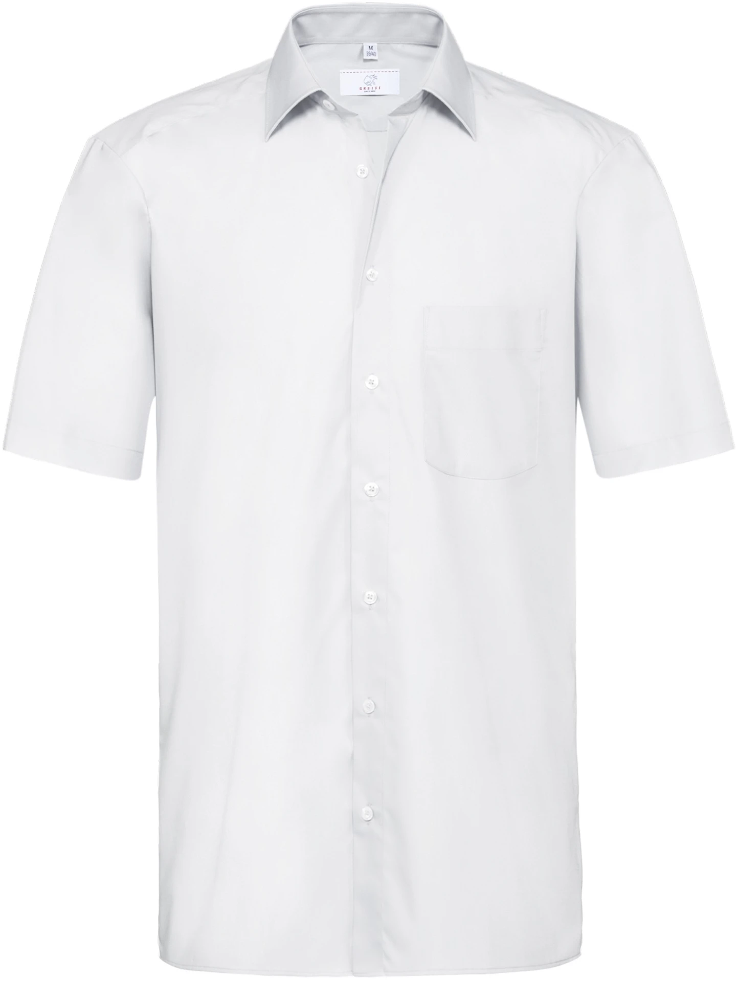 greiff-6666-herren-hemd-12-rf-basic_1120_weiss-front-2 GREIFF Herren Hemd kurzarm BASIC Regular Fit