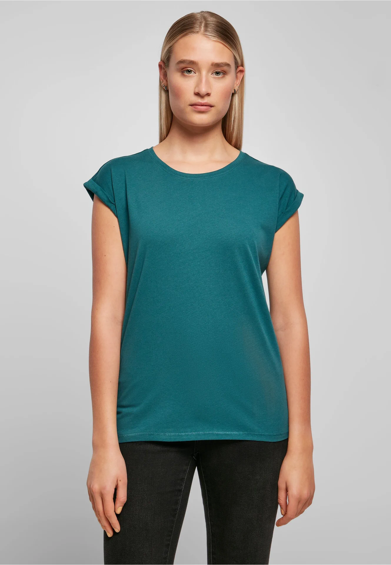 Build Your Brand Ladies Extended Shoulder Tee