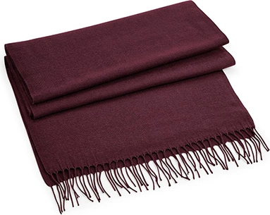 beechfield-b500-classic-woven-scarf-burgundy-front-1 Beechfield Classic Woven Scarf