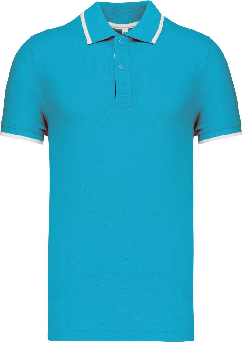 Kariban Herren Kontrast Piqué Polo Kariban Herren Kontrast Piqué Polo