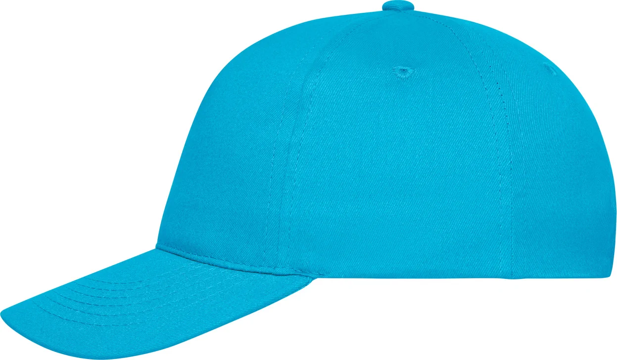 daiber-mb6237-5-panel-cap-bio-cotton-turquoise-left-4 daiber 5-Panel Cap Bio Cotton