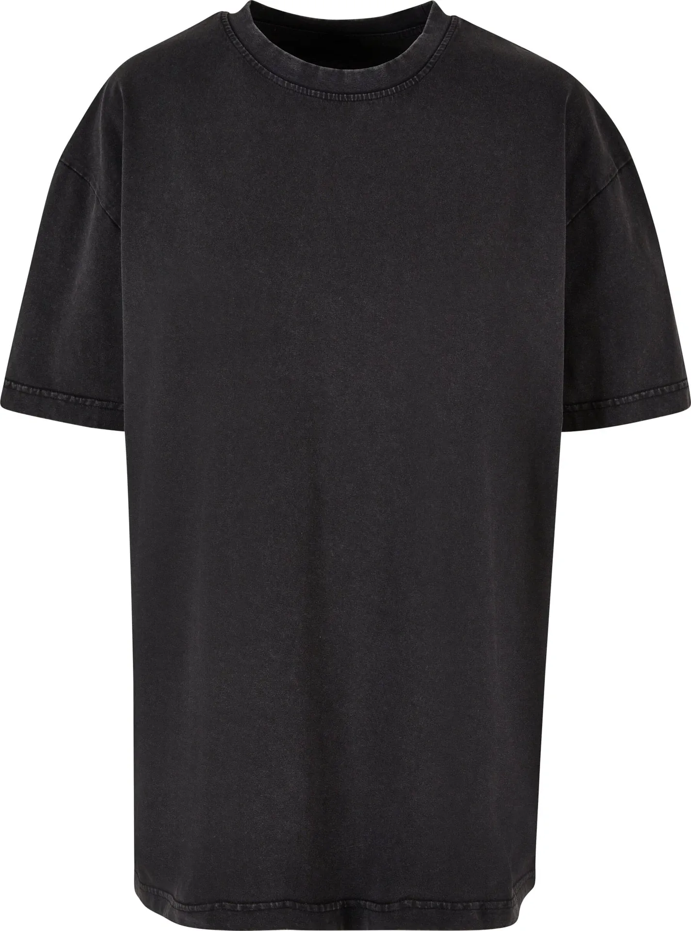 BYB-BY270-ladies-oversized-acid-wash-t-shirt-black-front-4 Build Your Brand Ladies Oversized Acid Wash Tee