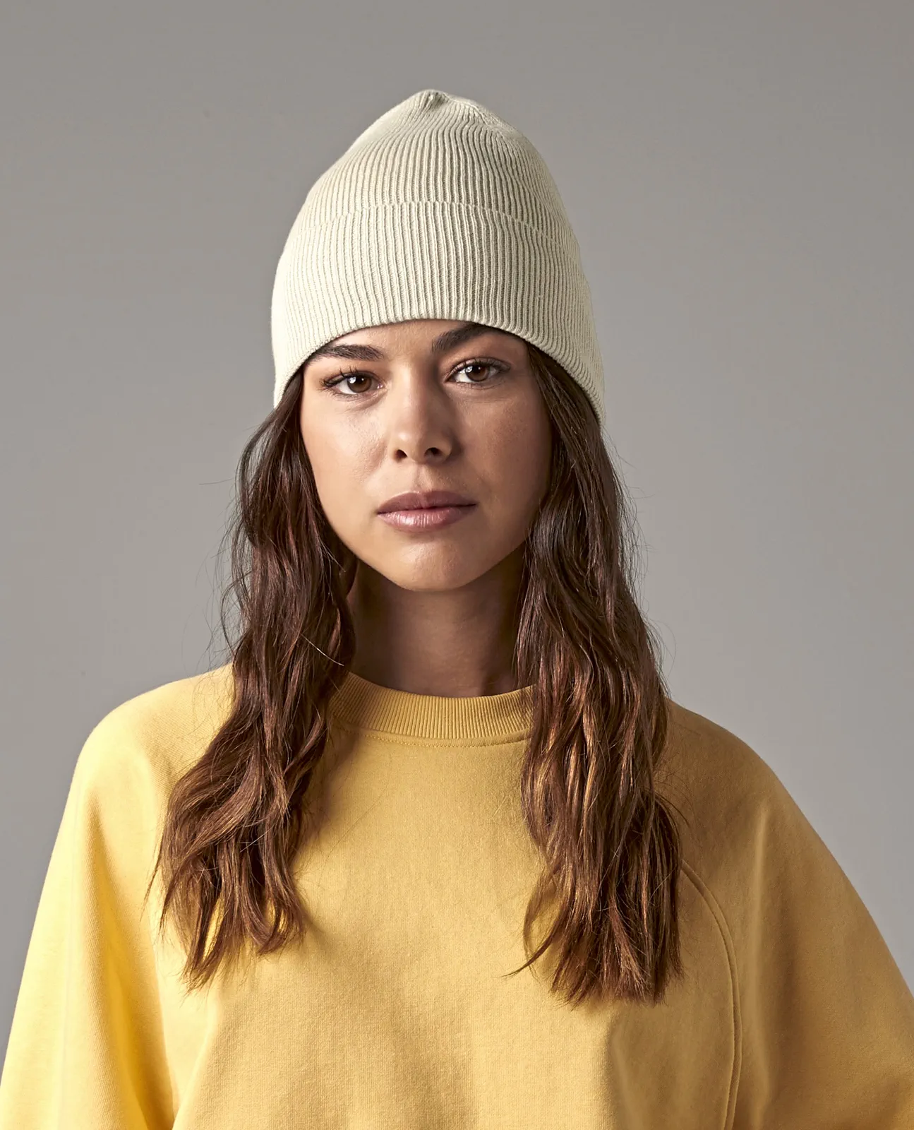 beechfield-b51n-organic-cotton-fine-knit-beanie-model-0 Beechfield Organic Cotton Fine Knit Beanie