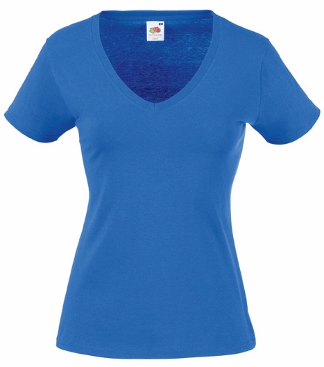 F.O.L. Lady-Fit Valueweight V-Neck T