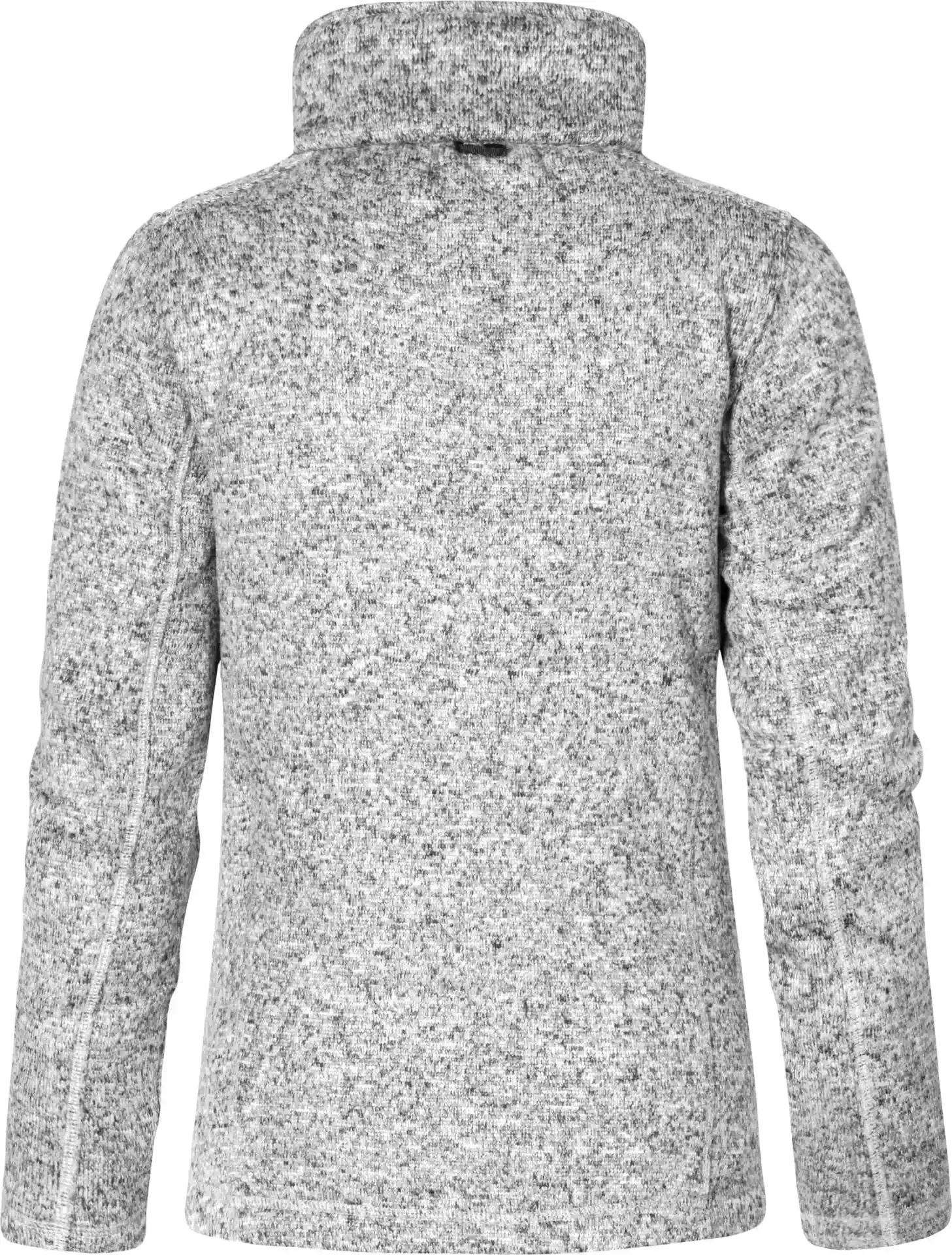promodoro-7725-womens-knit-fleece-jacket-heathergrey-back-6 Promodoro Women's Knit Fleece Jacket C+