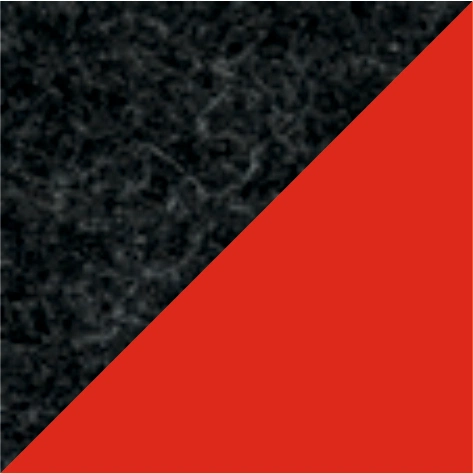 anthrazit-melange/rot
