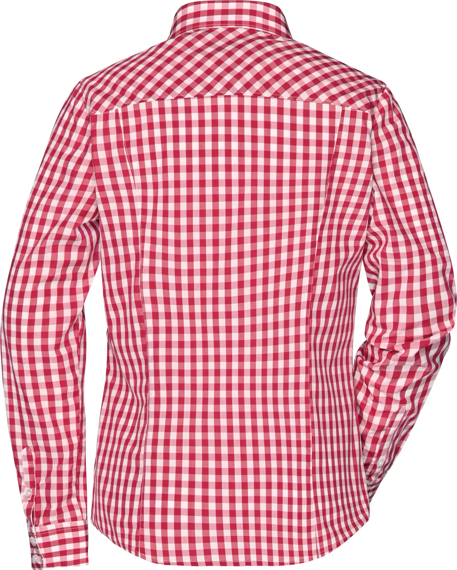 James & Nicholson Ladies Checked Blouse 