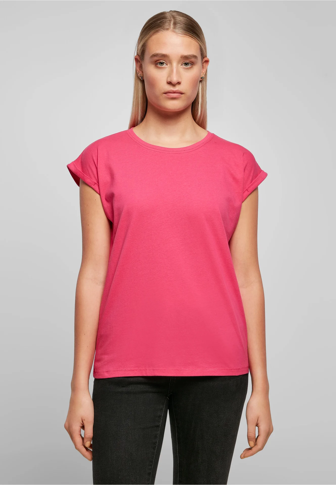 Build Your Brand Ladies Extended Shoulder Tee