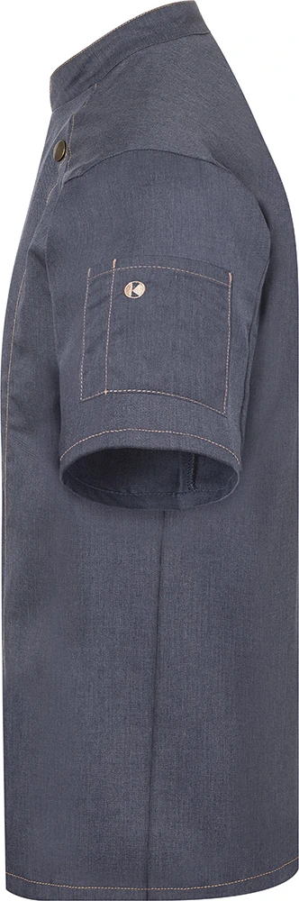 KARLOWSKY Kurzarm Kochjacke Jeans-Style