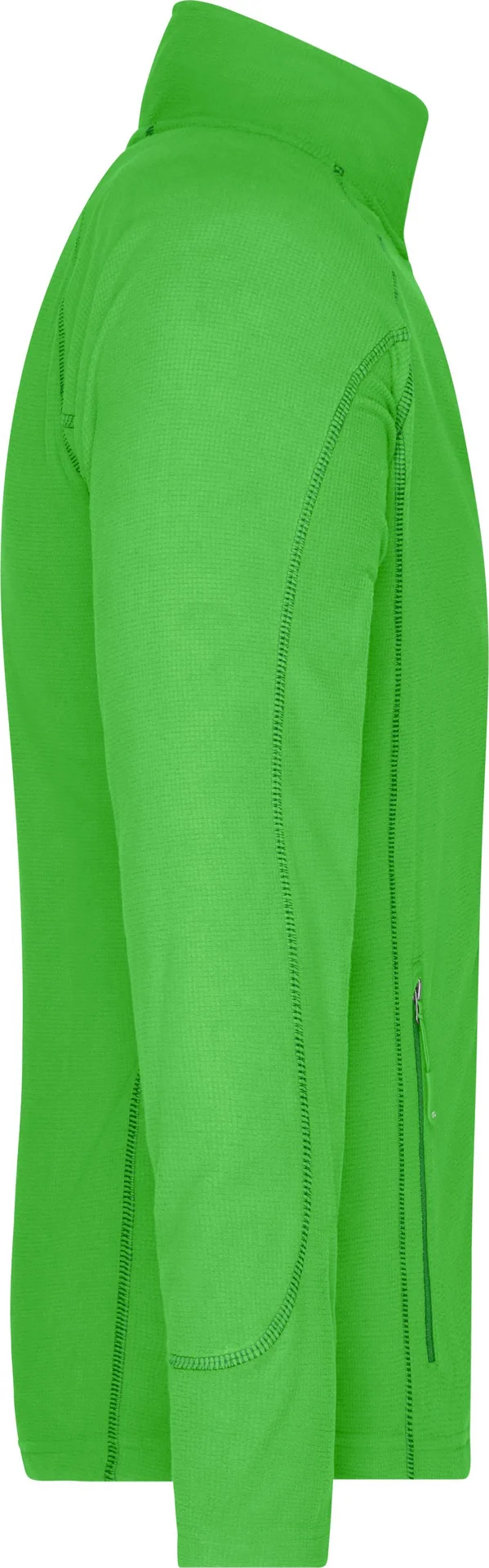 jn597-mens-structure-fleece-jacket-green-darkgreen-right-6 James & Nicholson Men's Structure Fleece Jacket