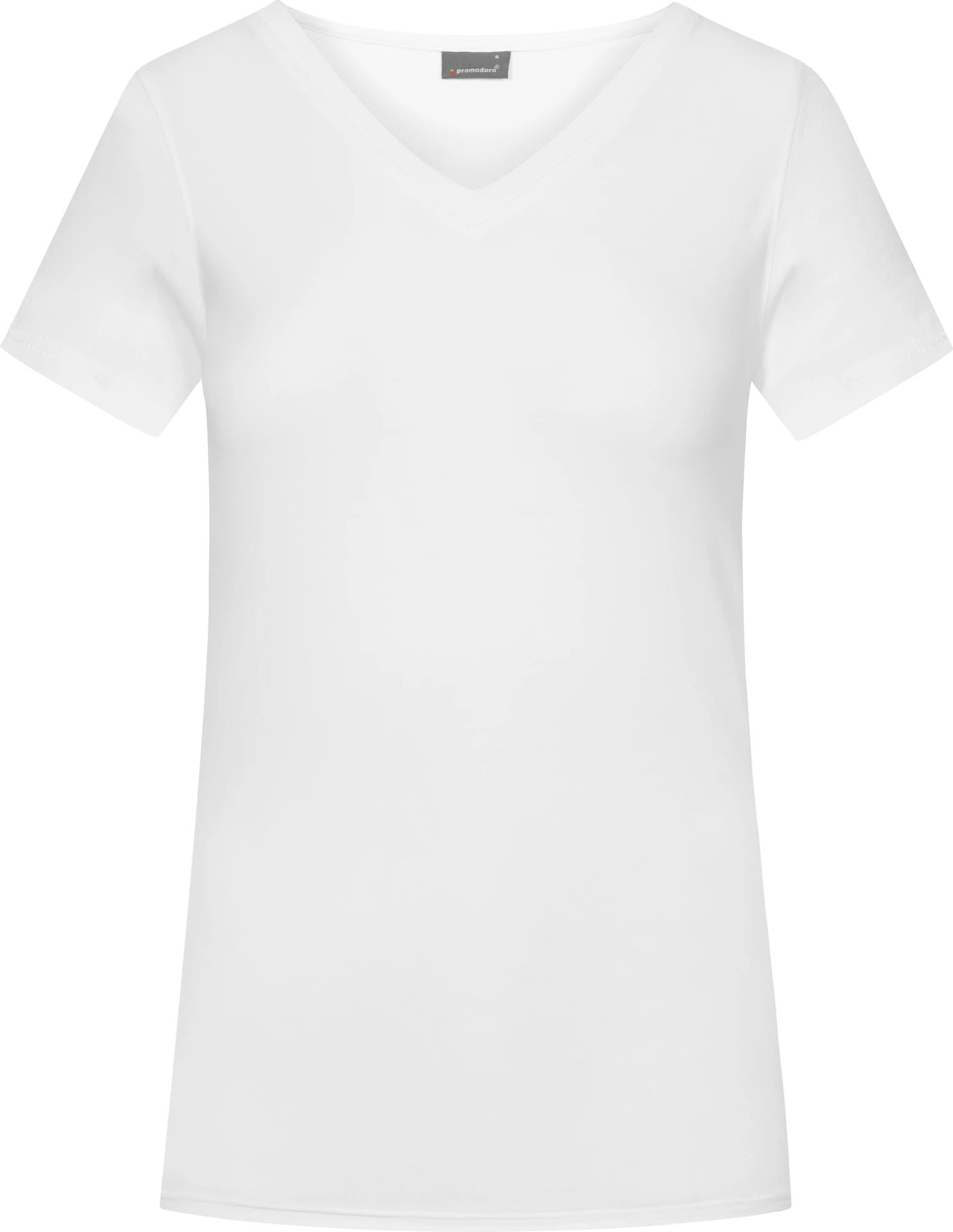 Promodoro Women's Slim Fit V-Neck-T Long