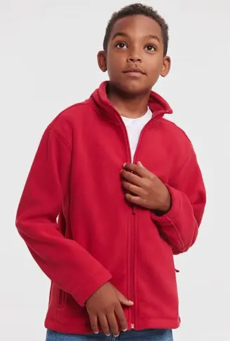 Russell Children's Full Zip Outdoor Fleece Russell Children's Full Zip Outdoor Fleece