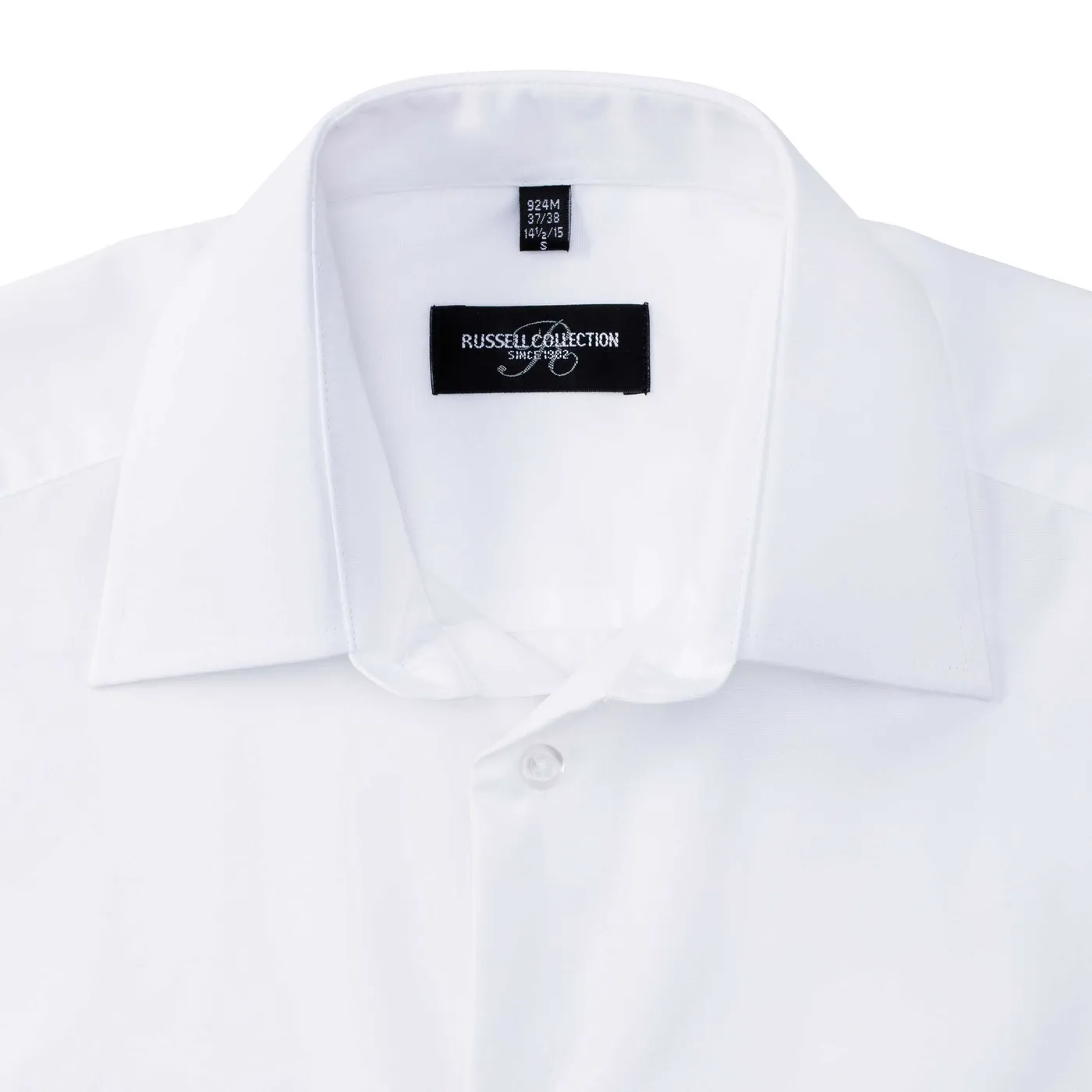 Russell Men's Long Sleeve Polycotton Easy Care Tailored Poplin Shirt