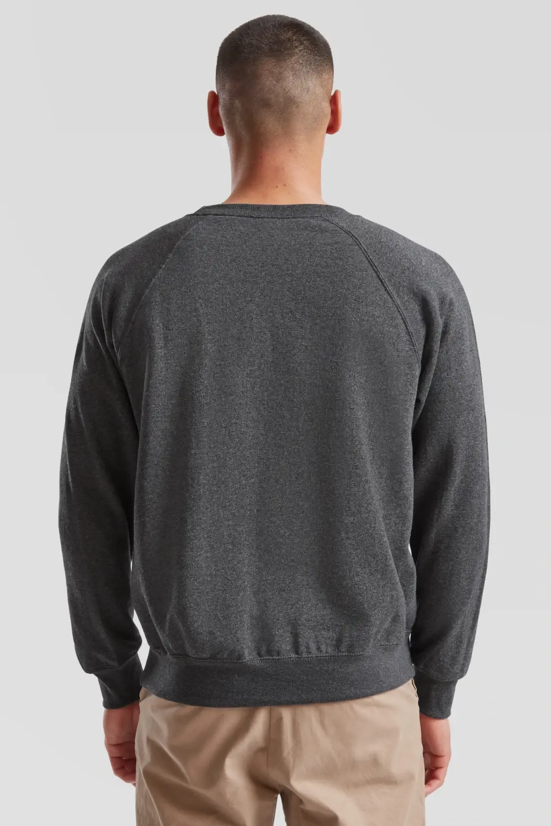 fruit-of-the-loom-62-216-0-classic-raglan-sweatshirt-darkheathergrey-model-2 F.O.L. Raglan Sweat